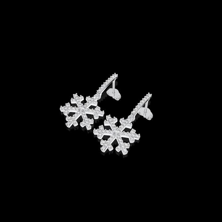 Dangling Snowflake Earrings